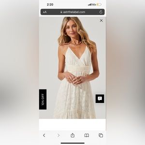 FROLIC CUTOUT FRONT SLIT MIDI DRESS